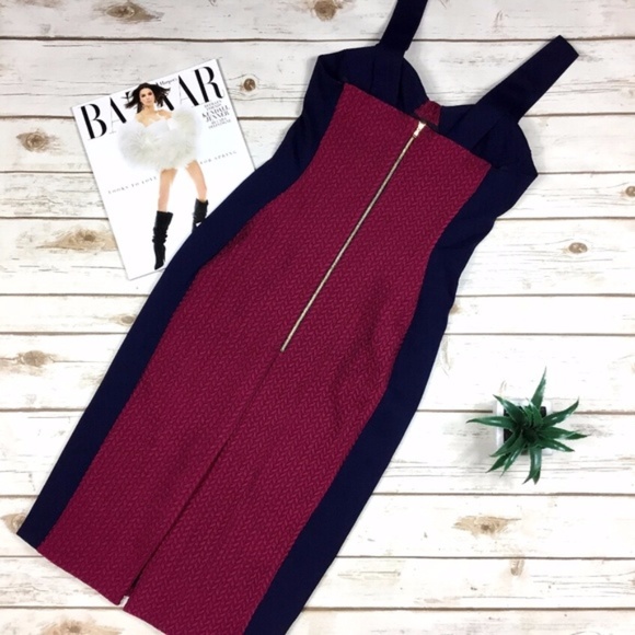 House of Holland Bodycon Color Block Bustier Dress - Picture 4 of 8